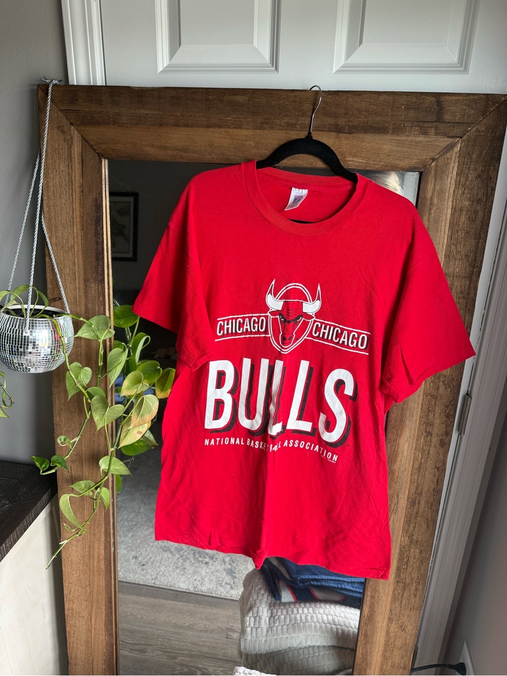 Vintage Chicago Bulls Red Short Sleeve Team Tee